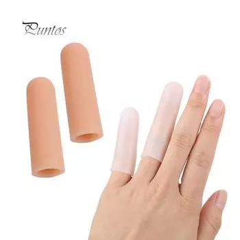 Забота о здоровье 1 пара мягких силиконовых чехлов для большого пальца трубки, защитные рукава для пальцев