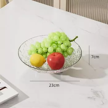 Забытая гостиная Фруктовые конфеты Закуски Прозрачная тарелка для хранения Большая вместимость Высококлассная фруктовая тарелка Дом