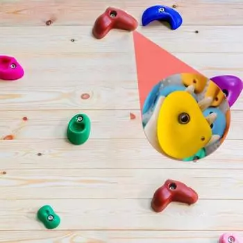 Зацепы для скалолазания с крепежным винтом выдерживают вес до 230 фунтов для детей и взрослых