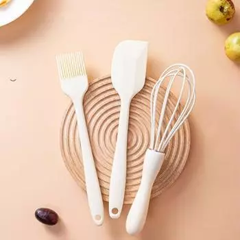 Силиконовая масляная щетка Zackoo, устойчивая к высоким температурам, скребок для барбекю, шпатели для кухонных принадлежностей белый