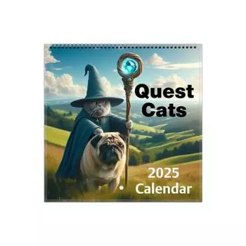 Задания включают календари с кошками, настольные календари, настенные календари, бумажные календари и домашний декор. One Size