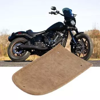 Заднее крыло мотоцикла, кожаное винтажное тиснение, крестообразный нагрудник, искусственная защита заднего крыла для Dyna чёрный