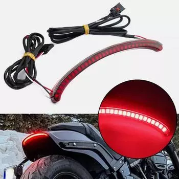 Заднее крыло мотоцикла, светодиодный задний фонарь, указатель поворота в сборе, ходовой фонарь, подходит для Harley Fat Bob FXFB/FXFBS, модель США 2018-2021