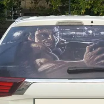 Заднее лобовое стекло автомобиля, солнцезащитный крем, водонепроницаемая наклейка-наклейка 2