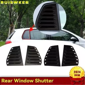 Заднее окно автомобиля, накладка на жалюзи, боковая вентиляционная накладка, карбоновый/черный для Volkswagen Golf 6 MK6 2008-2012