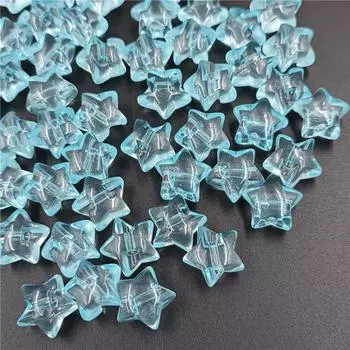 Заднее отверстие, 10 шт., акриловая смола для колец для волос, аксессуары для изготовления ювелирных изделий, детские игрушки, блестящие большие звездные бусины, прозрачные красочные оранжевый