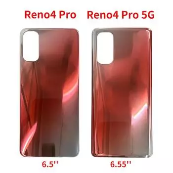 Заднее стекло для OPPO Reno 4 Pro Reno4 Pro 5G, задняя крышка аккумулятора, корпус задней двери Reno 4 Pro Red
