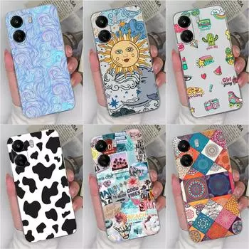 Задние чехлы для Xiaomi Redmi 12S Note K70 Pro 13C A3 Note 13 Pro + 4G 5G K60 Ultra, чехлы высокого качества, прозрачные силиконовые чехлы из ТПУ для личных телефонов Redmi Redmi 13C 4G