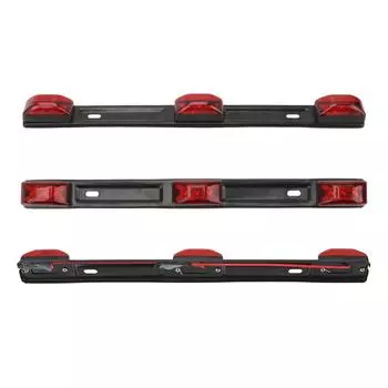 Задние фонари для грузовика, прицепа, 12 В, боковой габаритный фонарь для пикапа, RV CAR 9 LED красный