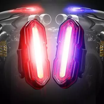 Задние фонари для велосипеда с зарядкой от USB, предупреждающие огни для ночной езды, задние фонари, светодиодные фонари для велосипеда, велосипедное оборудование чёрный