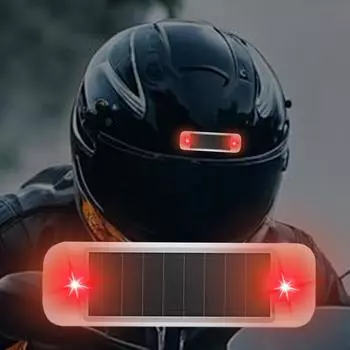 Задние фонари для велосипедов Датчик вибрации Солнечный свет для транспортных средств Водонепроницаемые самоклеящиеся велосипедные фонари для транспортных средств и мотоциклов оранжевый