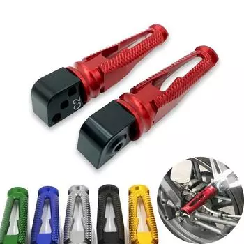 Задние подножки для мотоцикла, педали, подножки для ног, пластина для Kawasaki Z650 Z750 Z800 Z900 Z900RS Z1000 ZRX1200 ZX6R ZX9R ZX10R Red красный