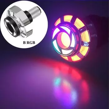 Задние стоп-сигналы высокой яркости RGB с мигающим режимом для мотоцикла B