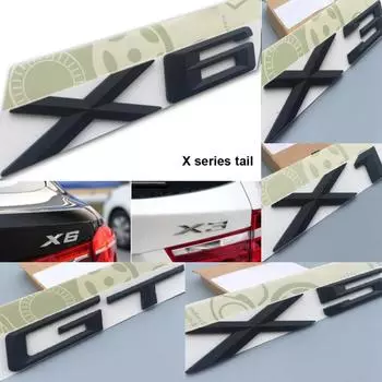 Задний багажник автомобиля, буквенная эмблема, значок, наклейка, подходит для X1 X3 X5 X6 GT X1