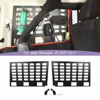 Задний багажник, боковое окно, полка, комбинированная рамка для стойки расширения для Jeep Wrangler JK 2007-2017, 4-дверная версия, металлические автомобильные аксессуары