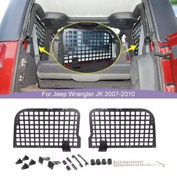 Задний багажник, боковой расширительный кронштейн, полка для Jeep Wrangler JK 2007-2010, 2-дверная версия, металлические автомобильные аксессуары