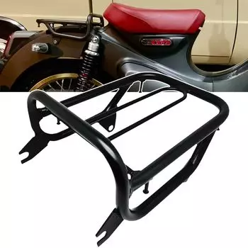 Задний багажник из стали Совместимые модели Honda Super Cub 125 C125 JA48 JA58 Все модели (черный)