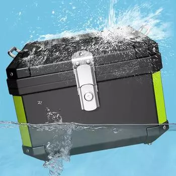 Задний багажник мотоцикла, верхний кофр, запираемый багажник для шлема, задний туристический бокс со светоотражающим дизайном, водонепроницаемый контейнер для хранения