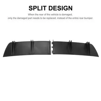 Задний бампер, диффузор, 5 плавников, универсальный автомобильный задний бампер, шасси, черный спойлер, плавник акулы, модифицированные аксессуары для стайлинга автомобиля армия зеленый