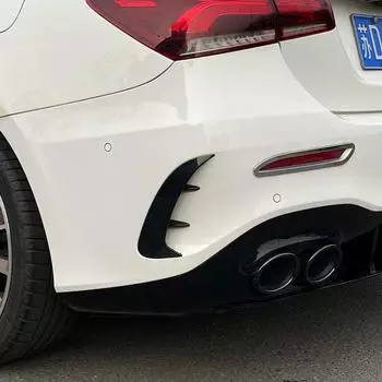 Задний бампер спойлер боковой Canard Air Vent Cover подходит для Mercedes-Benz аксессуары CLA W177 седан A45 A35 A180 A200 A220 AMG 2019+