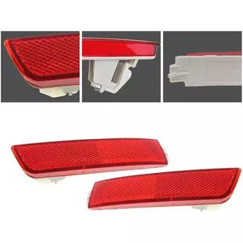 Задний бампер Светоотражатель Лампа Свет Левый+Правый Красная линза Для Nissan Sentra 2013-2018