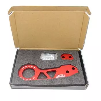 Задний буксировочный крюк Racing из алюминиевого сплава, задний буксировочный крюк для Honda Civic, применимый к Toyota Honda Chevrolet Ford Auto Modification красный