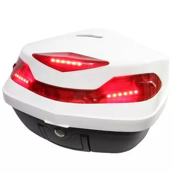 Задний чехол для светодиодного стоп-сигнала мотоцикла 48 л с основанием, белый G-тип, задний ящик, верхняя часть