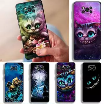 Задний чехол из ТПУ для LG G7 K42 K50 K52 K41s K40s G6 K50s K61 G8 ThinQ K51s K40, черный чехол для телефона «Алиса в стране чудес» с Чеширскими котами LG K40