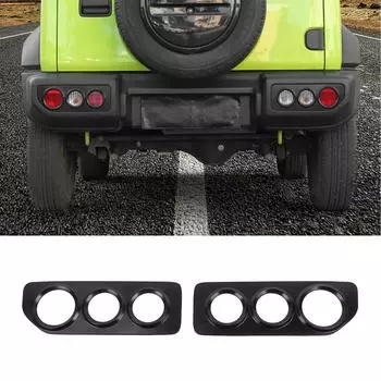 Задний фонарь автомобиля, декоративная крышка для Suzuki Jimny JB64 JB74 2022 2023, капоты для внешних ламп Black 2PCS