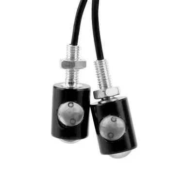 Задний фонарь для мотоцикла Eagle Eye LED, указатель поворота, 1 пара, подсветка номерного знака мотоцикла, предупреждающий фонарь, универсальный белый