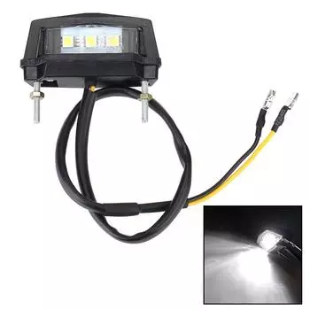 Задний фонарь для мотоцикла, мини-лицензионный фонарь для мотоцикла, 12 В, водонепроницаемый светодиодный светильник для номерного знака, универсальный