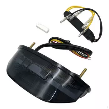 Задний фонарь для мотоцикла, стоп-сигнал, указатель поворота, прямая замена, стоп-сигнал, аксессуары для мотоциклов чёрный