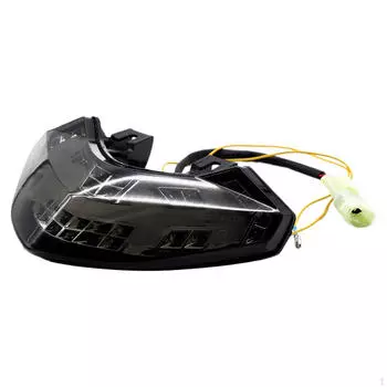 Задний фонарь для мотоцикла, светодиодный стоп-сигнал для мотоцикла, задний указатель поворота Premium, запасной Black Shell