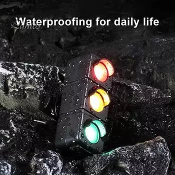 Задний фонарь для велосипеда, 3 цвета, светодиодный, водонепроницаемый, Type-C, перезаряжаемый, для горного велосипеда, шоссейный, задний, легкий, для ночной езды, для велосипеда, предупреждающая лампа чёрный