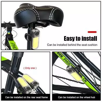 Задний фонарь для велосипеда, белый + красный, водонепроницаемый, для езды на велосипеде, светодиодный, Type-C, перезаряжаемый через USB, для горного велосипеда, задний фонарь