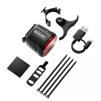 Задний фонарь для велосипеда для взрослых, светодиодный фонарь для велосипеда, ночной предупреждающий фонарь no Brake Sensor