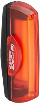 Задний фонарь для велосипеда FORCE COB 29 люмен с зарядкой от USB, красный 80122