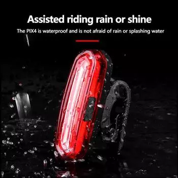 Задний фонарь для велосипеда MTB, красный фонарь, задний фонарь для велосипеда, перезаряжаемый через USB светодиодный предупредительный световой сигнал для велосипедного велосипеда, лампа для горного велосипеда красный