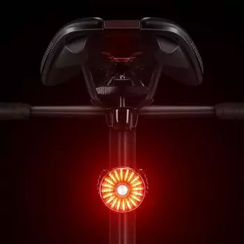 Задний фонарь для велосипеда, перезаряжаемый через USB, многофункциональный задний фонарь для велосипеда с тормозом W4 красный