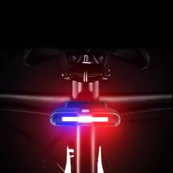 Задний фонарь для велосипеда. Велосипедная лампа. 7 режимов. Предупреждение. USB charging