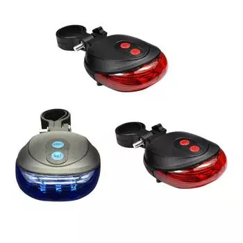 Задний фонарь для велосипеда, водонепроницаемый, непромокаемый, задний фонарь для велосипеда, ночной велосипедный фонарь, сменный аксессуар, синие параллельные линии