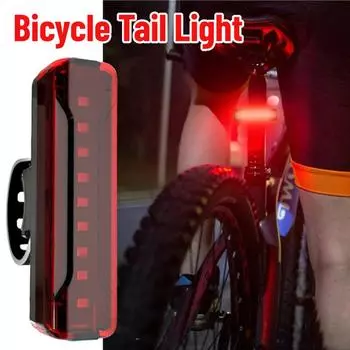 Задний фонарь для велосипеда, водонепроницаемый, светодиодный, перезаряжаемый от USB, для горного велосипеда, задний фонарь для велосипеда, фонарь для велосипеда, фонарь для велосипеда