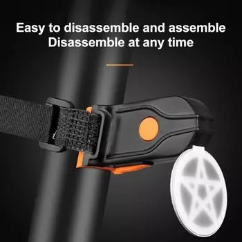 Задний фонарь для велосипеда, высокая яркость, водонепроницаемый, несколько режимов освещения, перезаряжаемый задний фонарь для предупреждения о безопасности велосипеда
