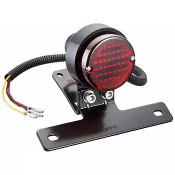 Задний фонарь Kijima Classic, круглый, L, черный (12В23/8Вт) 218-3014