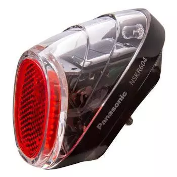Задний фонарь Panasonic LED Solar Auto Tail Light с креплением для куклы на велосипеде Ш47 x В55 x Г66 мм NSKR604