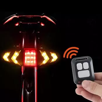 Задний фонарь Smart Bike Беспроводной пульт дистанционного управления Сигналы поворота Велосипедный светодиодный задний фонарь Простая установка Персональные детали для велосипеда