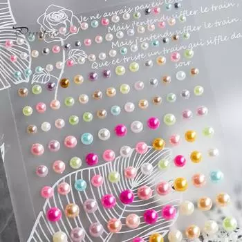 Задний клей для ногтей, жемчужная наклейка, 3D-эффект, мини-красота, сделай сам, украшение для дизайна ногтей, маникюрный аксессуар для макияжа B