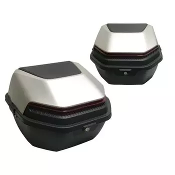 Задний кофр для мотоцикла Robox Top Case 34L Silver