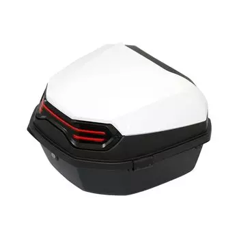 Задний кофр для мотоцикла, верхний кофр 40 л, белый белый