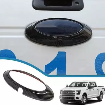 Задний логотип автомобиля, кольцо с логотипом, накладка для Ford F150 F-150 Raptor 2009 2010 2011 2012 2013 2014 Экстерьер чёрный